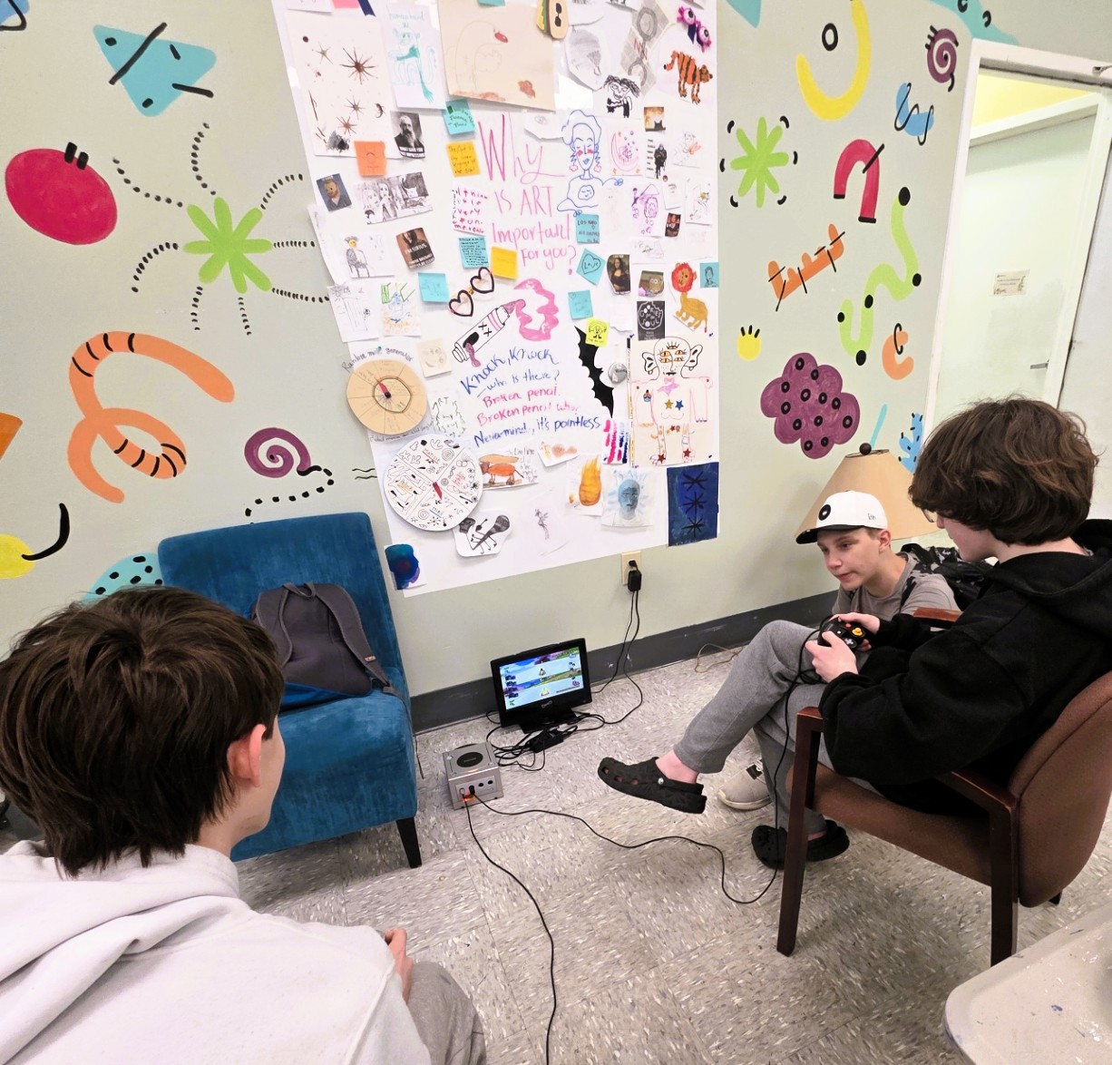 Students playing at Trinity Prep